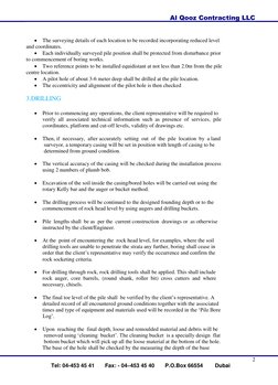 Piling Works Method Statement | PDF | Deep Foundation | Drilling