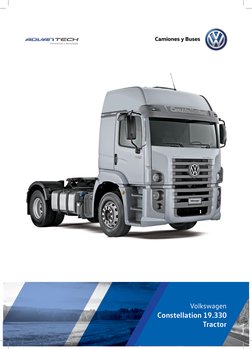 Volkswagen 
Constellation 19.330
Tractor
Innovación y tecnología
