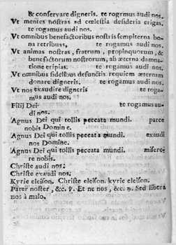 &r confcmvc dígncrís. fe ro^rmur; íiudf nos, 
Vt mentes hóftras sd cceleftfs defideria en'gas. 
te rog^mus aueíí nos. 
.Vt óm