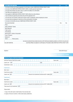 m 
m 
 
y 
 y
m 
m 
 
y 
 y
m 
m 
 
y 
 y
CREDIT CARD BALANCE TRANSFER FORM 
   CUSTOMER DECLARATION  
 
 
 
 
 
 
 
Yes
