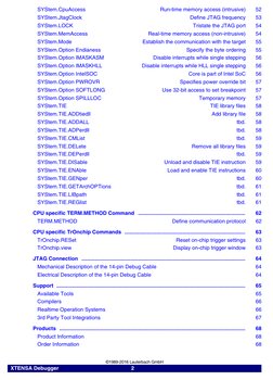 XTENSA Debugger
     2     
  
©1989-2016 Lauterbach GmbH
                  SYStem.CpuAccess
Run-time memory access (intrus
