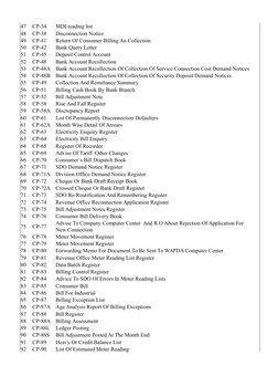 47
CP-34
MDI reading list
48
CP-38
Disconnection Notice
49
CP-41
Return Of Consumer Billing An Collection
50
CP-42
Bank Query