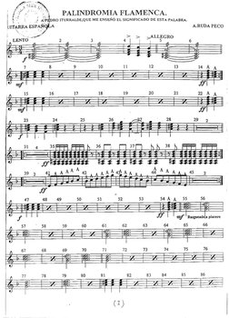 PALINDROMIA FLAMENCA. 
DRO ITURMLDE,QUE M E  ENSENO EL SIGNIFICADO DE ESTA PALABRA. 
A 
A.RUDA PECO 
