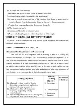 Construction and Characteristics of Achievement Tests | PDF | Test ...