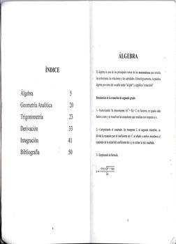 INDICE
Ár,cEnna
El álgebra es una de las principales ramas de las matemáticas que estudia
Ias estructuras, las relaciones y l