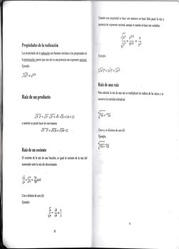 Propiedades de Ia radicación
Las propiedades de la radicación son bastante simila¡es a las propiedades de
la potenciación. pu