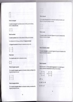 l-tll:l
t ,: J
1\[atriz rectangular
La nl,a,triz rectangular tiene distinto número de filas que de columnas,
siendo su dimens