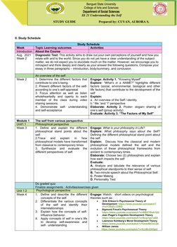 Study Guide for Understanding the Self | PDF | Self | Sociology