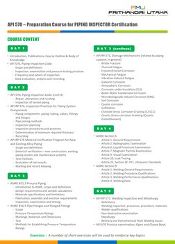 API 570 Piping Inspector Certification Course | PDF | Pipe (Fluid ...