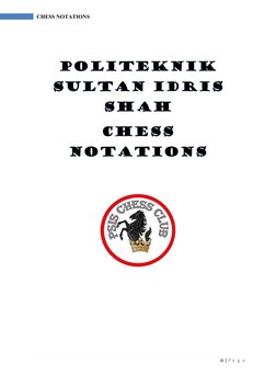 iii | P a  g  e
CHESS NOTATIONS 

