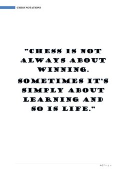 iv | P a  g  e
CHESS NOTATIONS 
