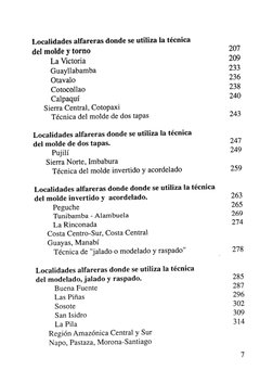 Localidades alfareras donde se utiliza la técnica 
del molde y torno 
207 
La Victoria 
209 
Guayllabamba 
233 
Otavalo 
236
