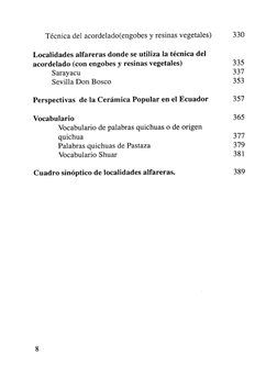 Técnica del acordelado(engobes y resinas vegetales) 
330 
Localidades alfareras donde se utiliza la técnica del 
acordelado (