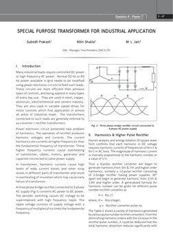 Paper 7
II - 47
Session - II 
I.	
Introduction
Many industrial loads require controlled DC power 
or high frequency AC power.