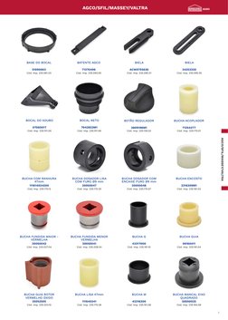 5
BASE DO BOCAL
BATENTE AGCO
BIELA 
BUCHA COM RANHURA 
47mm 
BIELA
BUCHA DOSADOR LISA 
COM FURO Ø9 mm
BOCAL DO ADUBO 
BUCHA D