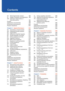 Contents
5K 
More trigonometry revision 
188
5L 
Angles of elevation and depression 189
5M 
Extension: Trigonometry in 
 
thr