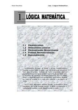 Moisés Villena Muñoz                                                                                   Cap. 1 Lógica Matemáti