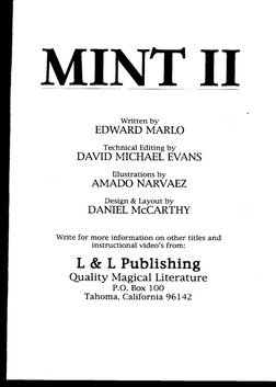 Edward Marlo Mint Vol 2 | PDF