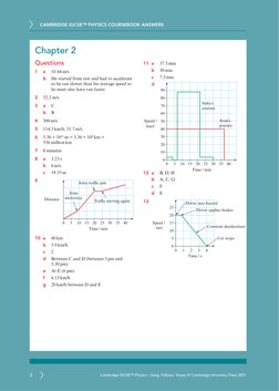 CAMBRIDGE IGCSE™ PHYSICS COURSEBOOK ANSWERS
3
Cambridge IGCSE™ Physics – Sang, Follows, Tarpey © Cambridge University Press 2