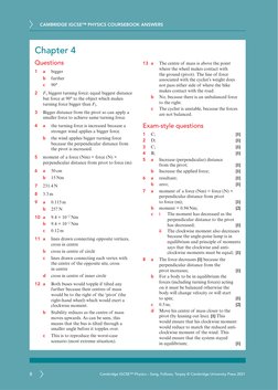 CAMBRIDGE IGCSE™ PHYSICS COURSEBOOK ANSWERS
8
Cambridge IGCSE™ Physics – Sang, Follows, Tarpey © Cambridge University Press 2
