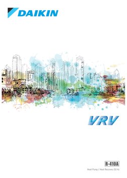 Heat Pump / Heat Recovery 50 Hz
