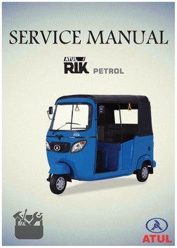 Atul Auto Petrol Service Manual | PDF | Internal Combustion Engine | Piston
