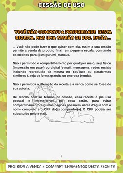 ... Você não pode fazer o que quiser com ela, assim a sua cessão permite a venda do produto final,  em pequena escala, consta