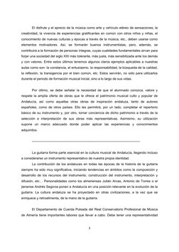  
 
3 
 
El disfrute y el aprecio de la música como arte y vehículo etéreo de sensaciones, la 
creatividad, la vivencia de ex