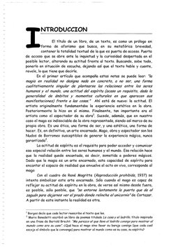 NTRODUCCTON 
H ^ 
El título de un libro, de un texto, es como un prólogo en 
tfWforma 
de aforismo que busca, en su metafóric