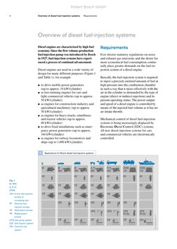 Diesel engines are characterized by high fuel
economy. Since the first volume-production
fuel-injection pump was introduced b