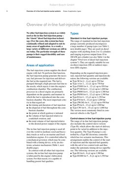 No other fuel-injection system is as widely
used as the in-line fuel-injection pump –
the “classic” diesel fuel-injection tec