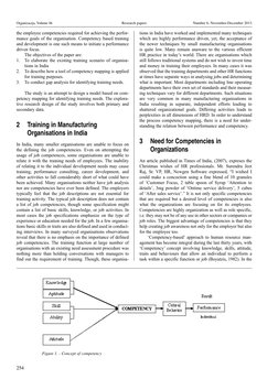254
Organizacija, Volume 46
Research papers
Number 6, November-December 2013
the employee competencies required for achieving