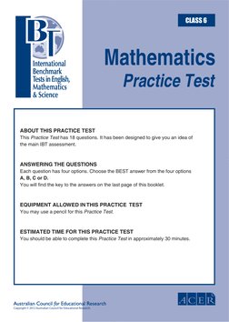IBT Practice Test Grade 6 Maths | PDF | Teaching Mathematics
