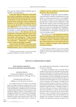 22
Manual de Derecho Político
leza; por la cultura elabora ideales que se 
oponen a la naturaleza.
Como dice Maurice Hauriou,