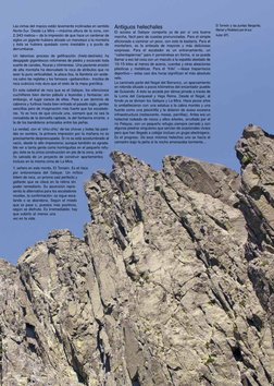 Las cimas del macizo están levemente inclinadas en sentido
Norte-Sur. Desde La Mira —máxima altura de la zona, con
2.343 metr