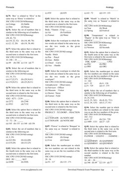 Pinnacle 
 Analogy 
 Q.75.  ‘Bee’  is  related  to  ‘Hive’  in  the 
 same way as ‘Horse’ is related to: 
 SSC CPO 15/03/201