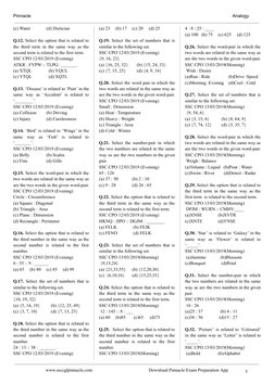 Pinnacle 
 Analogy 
 (c) Water 
 (d) Dietician 
 Q.12.  Select  the  option  that  is  related  to 
 the  third  term  in  t