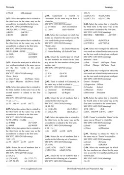 Pinnacle 
 Analogy 
 (c)Word 
 (d)Language 
 Q.33.  Select  the  option  that  is  related  to 
 the  third  term  in  the