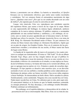 furioso y persistente con un silbato. La batería se intensifica, el Spiefíer 
forcejea con su instrumento eléctrico, que emit