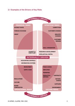 © AIRMIC, ALARM, IRM: 2002
3
2.1 Examples of the Drivers of Key Risks
