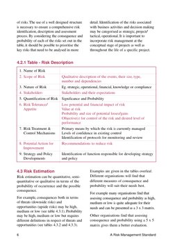 4.3 Risk Estimation
Risk estimation can be quantitative, semi-
quantitative or qualitative in terms of the
probability of occ