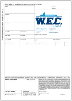 AGENTS AT PORT OF DISCHARGE:
Shipper
Consignee
Notify Party
Pre-Carriage by
Ocean Vessel
Port of Discharge
Place of Receipt*