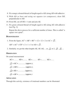 Square Root Spiral Activity for Class 9 | PDF | Rectangle | Area