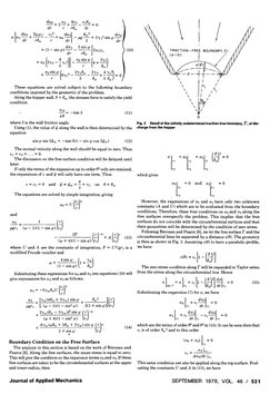 dun 
3sinp 
+ ( 1  - sin 9 )  - 
- - 
d r  
r8, 
uo sin 9 
r 
3 
8, 
3 8, 
These equations are solved subject to the followin