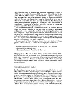 (13). The aim is not to develop new technical options but .d build as 
efficiently as possible the thing which has been defin
