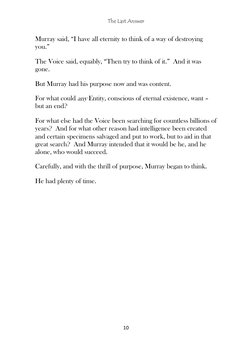The Last Answer by Isaac Asimov | PDF | Infinity | Integer