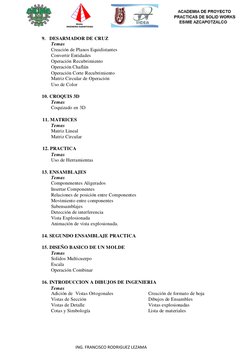 ING. FRANCISCO RODRIGUEZ LEZAMA 
 
 
9.   DESARMADOR DE CRUZ 
Temas 
Creación de Planos Equidistantes 
Convertir Entidades