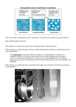 Colloids, Suspensions, and Solutions Explained | PDF | Colloid ...