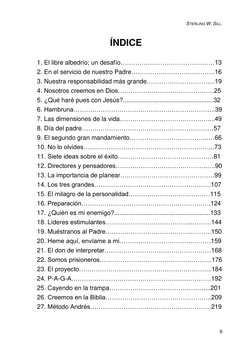 STERLING W. SILL. 
 
9 
ÍNDICE 
 
1. El libre albedrío; un desafío………………………………………13    
2. En el servicio de nuestro Padre………