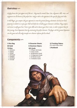 -  2  ,
Overview 
 
Mighty heroes don’t just appear out of thin air – they must be created! Race, class, alignment, skills, t